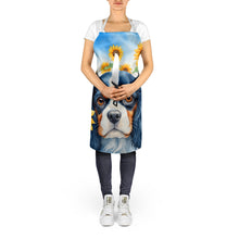 Load image into Gallery viewer, Cavalier Spaniel in Sunflowers Apron – Artist-Designed Kitchen, BBQ &amp; Craft Apron