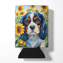 Load image into Gallery viewer, Cavalier Spaniel in Sunflowers Can or Bottle Hugger