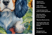Load image into Gallery viewer, Cavalier Spaniel in Sunflowers Kitchen Towel