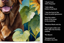 Load image into Gallery viewer, Chesapeake Bay Retriever in Sunflowers Kitchen Towel
