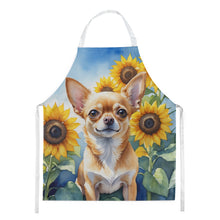 Load image into Gallery viewer, Chihuahua in Sunflowers Apron – Artist-Designed Kitchen, BBQ &amp; Craft Apron