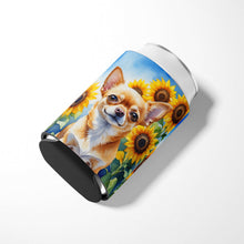 Load image into Gallery viewer, Chihuahua in Sunflowers Can or Bottle Hugger