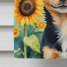 Load image into Gallery viewer, Chihuahua in Sunflowers House Flag