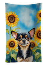 Load image into Gallery viewer, Chihuahua in Sunflowers Kitchen Towel