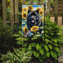 Load image into Gallery viewer, Chow Chow in Sunflowers Garden Flag – Bright Dog-Themed Yard Decor