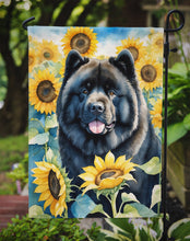 Load image into Gallery viewer, Chow Chow in Sunflowers Garden Flag – Bright Dog-Themed Yard Decor