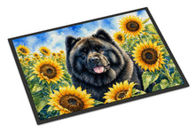 Load image into Gallery viewer, Chow Chow in Sunflowers Doormat Front Door Mat Indoor Outdoor Rugs for Entryway, Non Slip Washable Low Pile, 24H X 36W