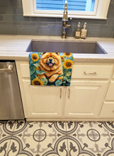 Load image into Gallery viewer, Chow Chow in Sunflowers Kitchen Towel