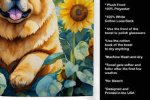 Load image into Gallery viewer, Chow Chow in Sunflowers Kitchen Towel