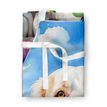 Load image into Gallery viewer, Clumber Spaniel in Sunflowers Apron – Artist-Designed Kitchen, BBQ &amp; Craft Apron
