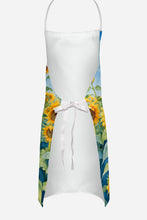 Load image into Gallery viewer, Clumber Spaniel in Sunflowers Apron – Artist-Designed Kitchen, BBQ &amp; Craft Apron
