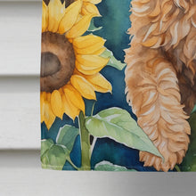 Load image into Gallery viewer, Cockapoo in Sunflowers House Flag