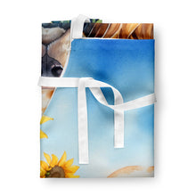 Load image into Gallery viewer, Cocker Spaniel in Sunflowers Apron – Artist-Designed Kitchen, BBQ &amp; Craft Apron