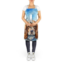 Load image into Gallery viewer, Cocker Spaniel in Sunflowers Apron – Artist-Designed Kitchen, BBQ &amp; Craft Apron
