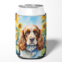 Load image into Gallery viewer, Cocker Spaniel in Sunflowers Can or Bottle Hugger