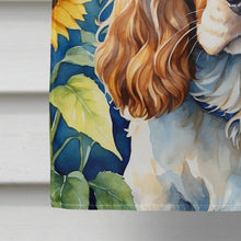 Load image into Gallery viewer, Cocker Spaniel in Sunflowers House Flag
