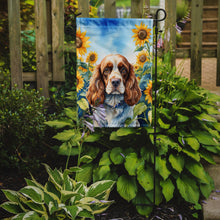 Load image into Gallery viewer, Cocker Spaniel in Sunflowers Garden Flag – Bright Dog-Themed Yard Decor