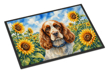 Load image into Gallery viewer, Cocker Spaniel in Sunflowers Doormat Front Door Mat Indoor Outdoor Rugs for Entryway, Non Slip Washable Low Pile, 24H X 36W