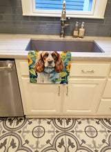 Load image into Gallery viewer, Cocker Spaniel in Sunflowers Kitchen Towel