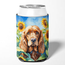 Load image into Gallery viewer, Cocker Spaniel in Sunflowers Can or Bottle Hugger