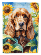 Load image into Gallery viewer, Cocker Spaniel in Sunflowers Garden Flag – Bright Dog-Themed Yard Decor