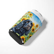 Load image into Gallery viewer, Cocker Spaniel in Sunflowers Can or Bottle Hugger