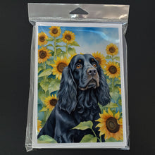 Load image into Gallery viewer, Cocker Spaniel in Sunflowers Greeting Cards - Blank Note Cards – 8-Pack of Artist-Designed Cards with Envelopes