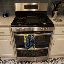 Load image into Gallery viewer, Cocker Spaniel in Sunflowers Kitchen Towel