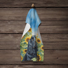 Load image into Gallery viewer, Cocker Spaniel in Sunflowers Kitchen Towel