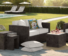 Load image into Gallery viewer, Coton de Tulear in Sunflowers Throw Pillow