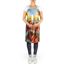 Load image into Gallery viewer, Dachshund in Sunflowers Apron – Artist-Designed Kitchen, BBQ &amp; Craft Apron