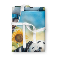 Load image into Gallery viewer, Dalmatian in Sunflowers Apron – Artist-Designed Kitchen, BBQ &amp; Craft Apron