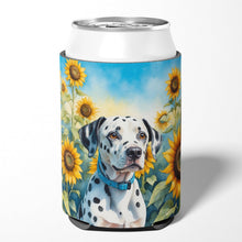 Load image into Gallery viewer, Dalmatian in Sunflowers Can or Bottle Hugger