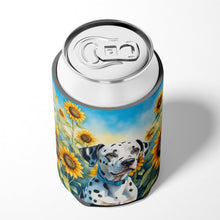 Load image into Gallery viewer, Dalmatian in Sunflowers Can or Bottle Hugger