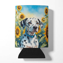 Load image into Gallery viewer, Dalmatian in Sunflowers Can or Bottle Hugger