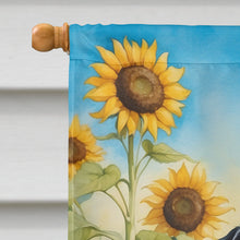 Load image into Gallery viewer, Dalmatian in Sunflowers House Flag
