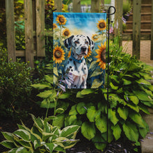 Load image into Gallery viewer, Dalmatian in Sunflowers Garden Flag – Bright Dog-Themed Yard Decor