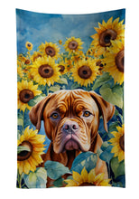 Load image into Gallery viewer, Dogue de Bordeaux in Sunflowers Kitchen Towel