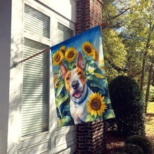 Load image into Gallery viewer, English Bull Terrier in Sunflowers House Flag