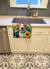 Load image into Gallery viewer, English Bull Terrier in Sunflowers Kitchen Towel