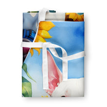 Load image into Gallery viewer, English Bull Terrier in Sunflowers Apron – Artist-Designed Kitchen, BBQ &amp; Craft Apron