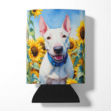 Load image into Gallery viewer, English Bull Terrier in Sunflowers Can or Bottle Hugger