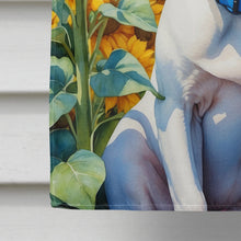 Load image into Gallery viewer, English Bull Terrier in Sunflowers House Flag