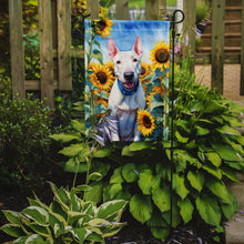 Load image into Gallery viewer, English Bull Terrier in Sunflowers Garden Flag – Bright Dog-Themed Yard Decor