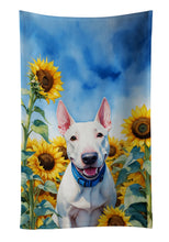 Load image into Gallery viewer, English Bull Terrier in Sunflowers Kitchen Towel