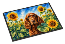 Load image into Gallery viewer, English Cocker Spaniel in Sunflowers Doormat Front Door Mat Indoor Outdoor Rugs for Entryway, Non Slip Washable Low Pile, 24H X 36W