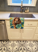 Load image into Gallery viewer, English Cocker Spaniel in Sunflowers Kitchen Towel