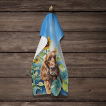 Load image into Gallery viewer, English Cocker Spaniel in Sunflowers Kitchen Towel