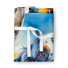 Load image into Gallery viewer, English Setter in Sunflowers Apron – Artist-Designed Kitchen, BBQ &amp; Craft Apron