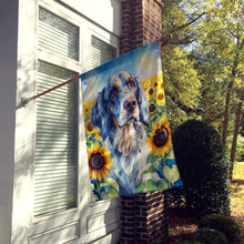 Load image into Gallery viewer, English Setter in Sunflowers House Flag